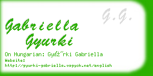 gabriella gyurki business card